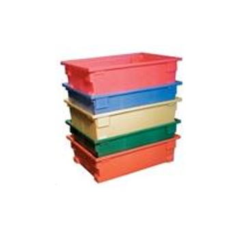 Heavy Duty Molded Plastic Stacking and Nesting Totes